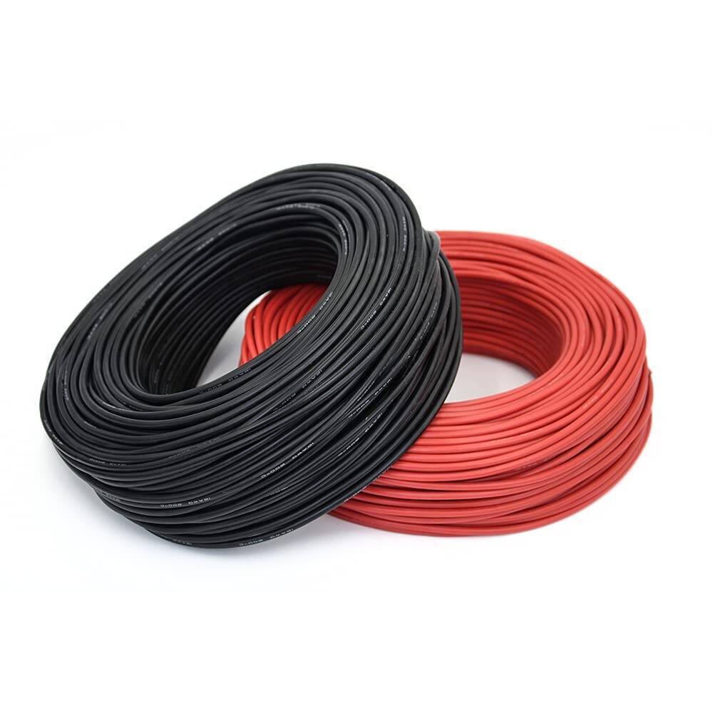22 AWG Silikon Kablo Kırmızı -Siyah- 1 Metre - 1