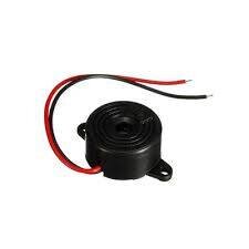 3–24V Devreli Kulaklı Buzzer – 40 mm  Siyah Aktif Ses Uyarı Elemanı