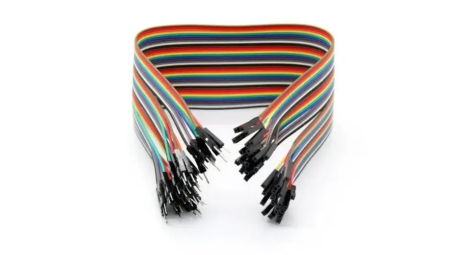 40 Pin Ayrılabilen Dişi-Erkek Jumper Kablo-100mm - 1