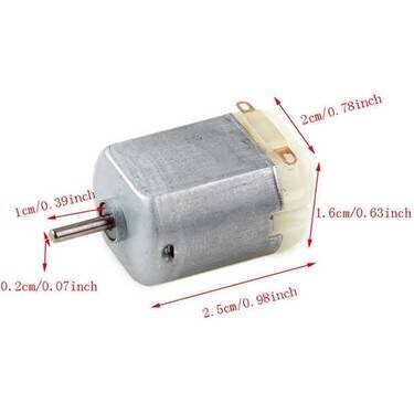 5V DC Motor (Hobi & Arduino Uyumlu) - 2