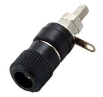 Born Jak 4mm Orta Siyah – Panel Tip Bağlantı Soketi (33×12 mm) - 1