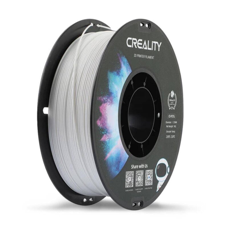 Creality CR-PETG Beyaz Filament 1.75mm 1Kg Dayanıklı PETG 3D Yazıcı Filamenti