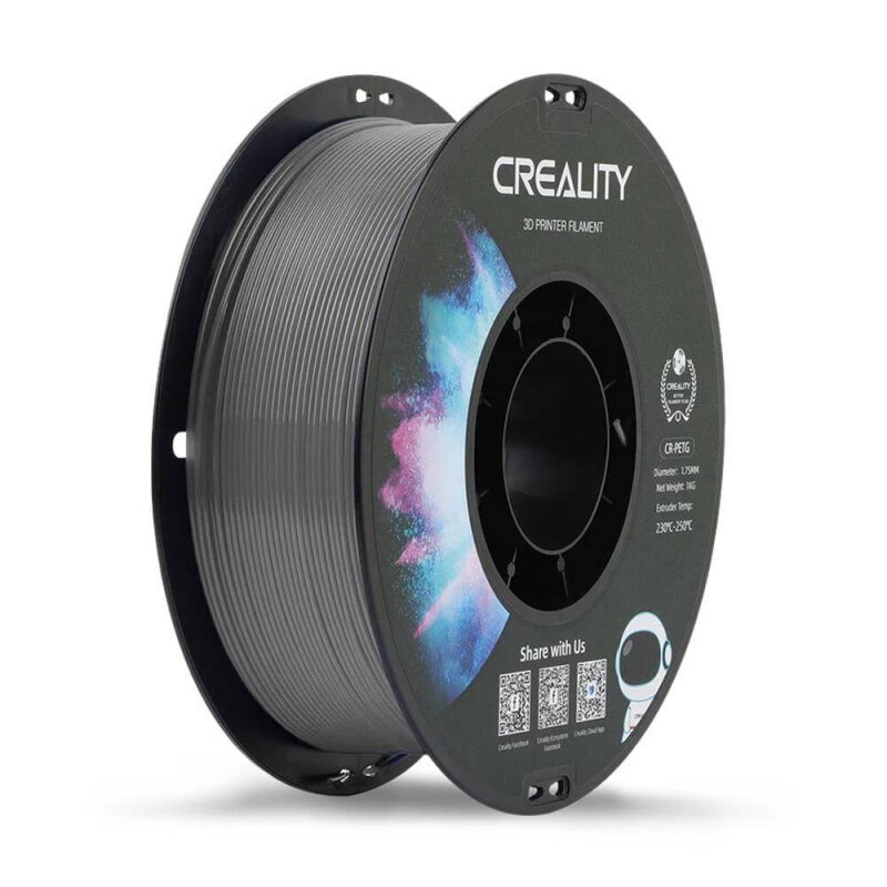 Creality CR-PETG Gri Filament 1.75mm 1Kg Dayanıklı PETG 3D Yazıcı Filamenti