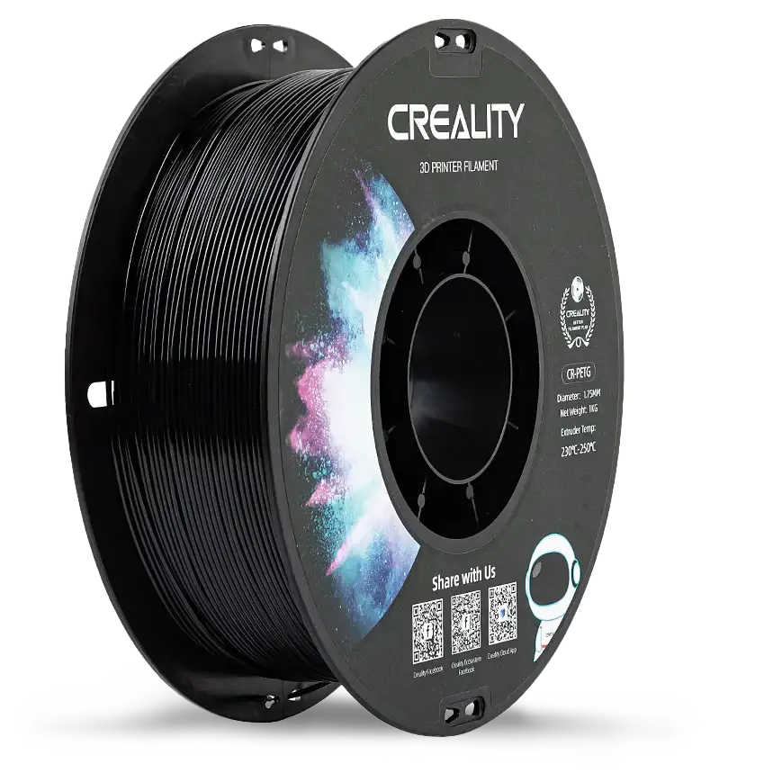 Creality CR-PETG Siyah Filament 1.75mm 1Kg Dayanıklı PETG 3D Yazıcı Filamenti - 1