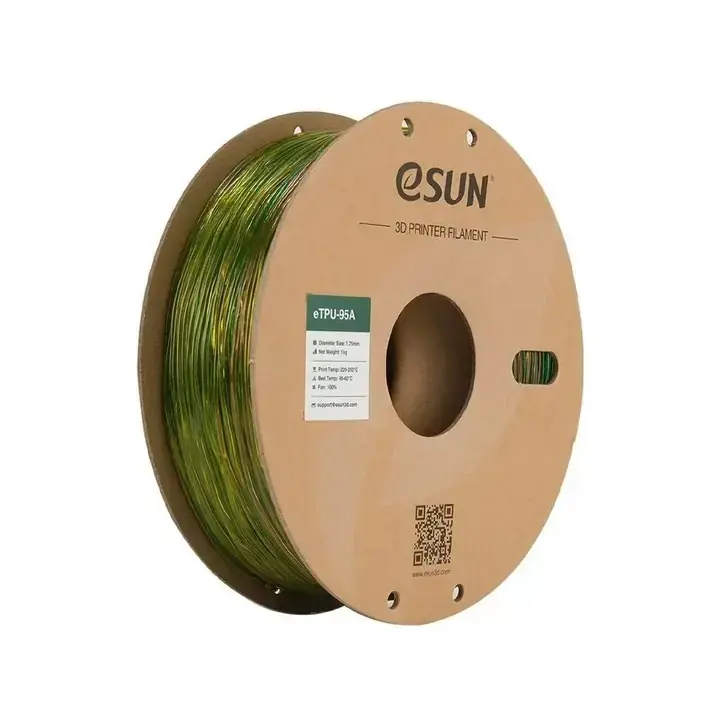 eSUN Esnek TPU 95A Gökkuşağı Renk Filament 1.75mm (1Kg)