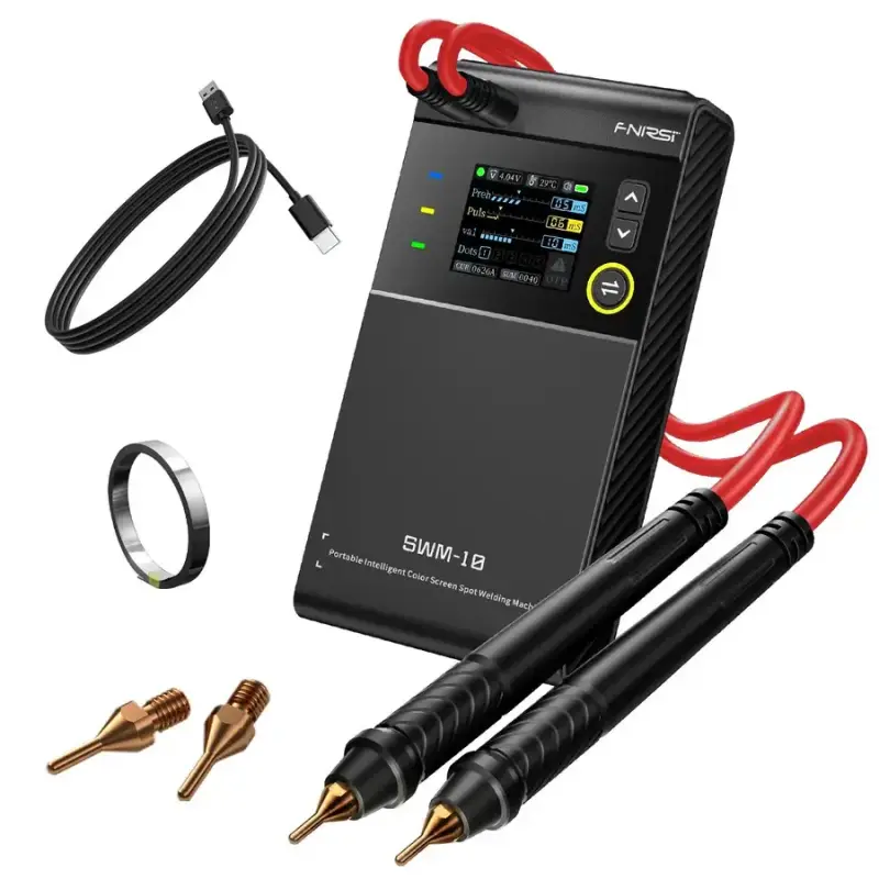 FINIRSI SWM-10 Akıllı Renkli Ekranlı Taşınabilir Pil Nokta Punta Kaynak Cihazı - 2