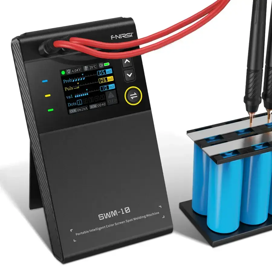 FINIRSI SWM-10 Akıllı Renkli Ekranlı Taşınabilir Pil Nokta Punta Kaynak Cihazı - 4