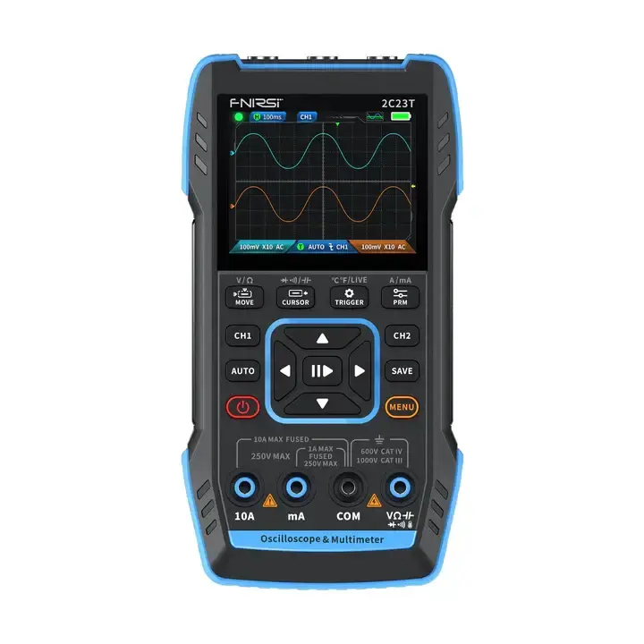FNIRSI 2C23T Pro 3-ü-1 Arada Tablet Tipi Osiloskop, Multimetre ve Sinyal Jeneratörü - 2