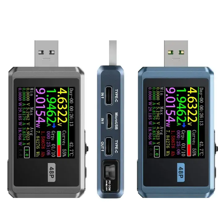 FNIRSI FNB48P Bluetooth USB Test ve Güç Ölçüm Cihazı - 2