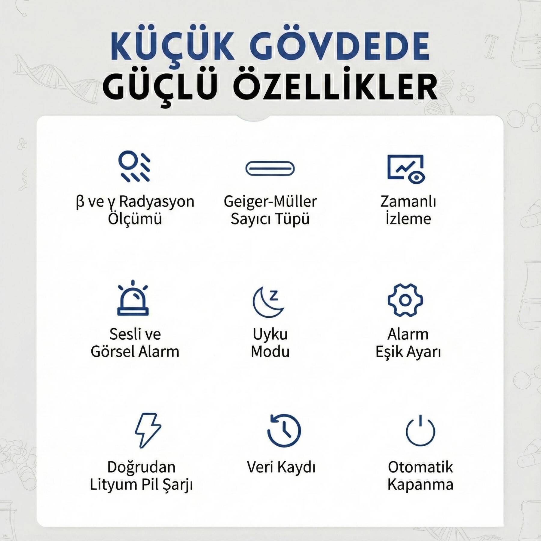 FNIRSI GC-02 Geiger Sayacı Radyasyon Ölçüm ve Analiz Cihazı - 6