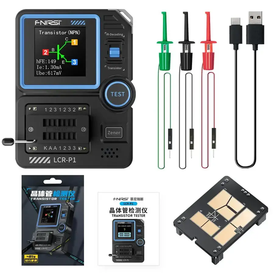 FNIRSI LCR-P1 Çok Fonksiyonlu Elektronik Bileşen Test Cihazı - 3