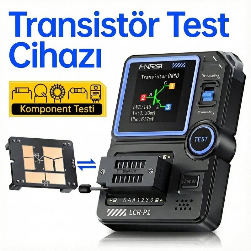FNIRSI LCR-P1 Çok Fonksiyonlu Elektronik Bileşen Test Cihazı - 4