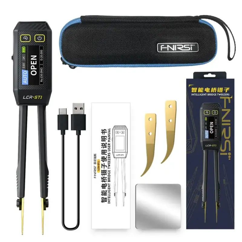 FNIRSI LCR-ST1 Mini Akıllı Dijital Cımbız Tipi LCR ve SMD Test Cihazı - 3