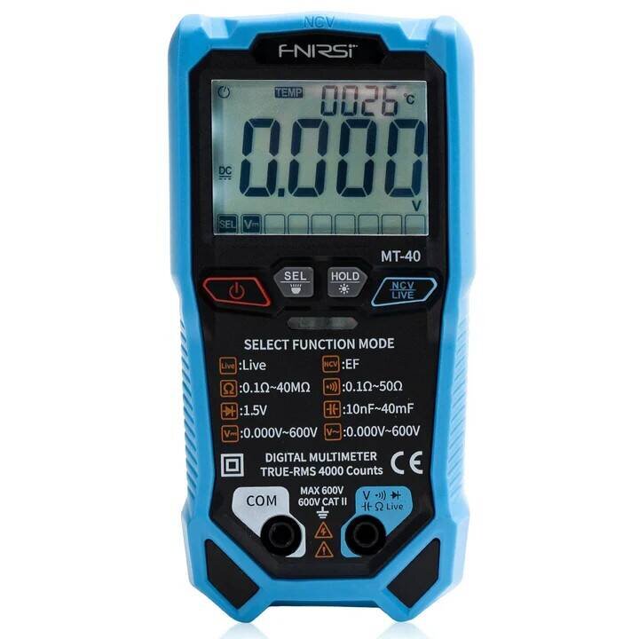 FNIRSI MT-40 Akıllı Dijital Multimetre 4000 Sayım - 1