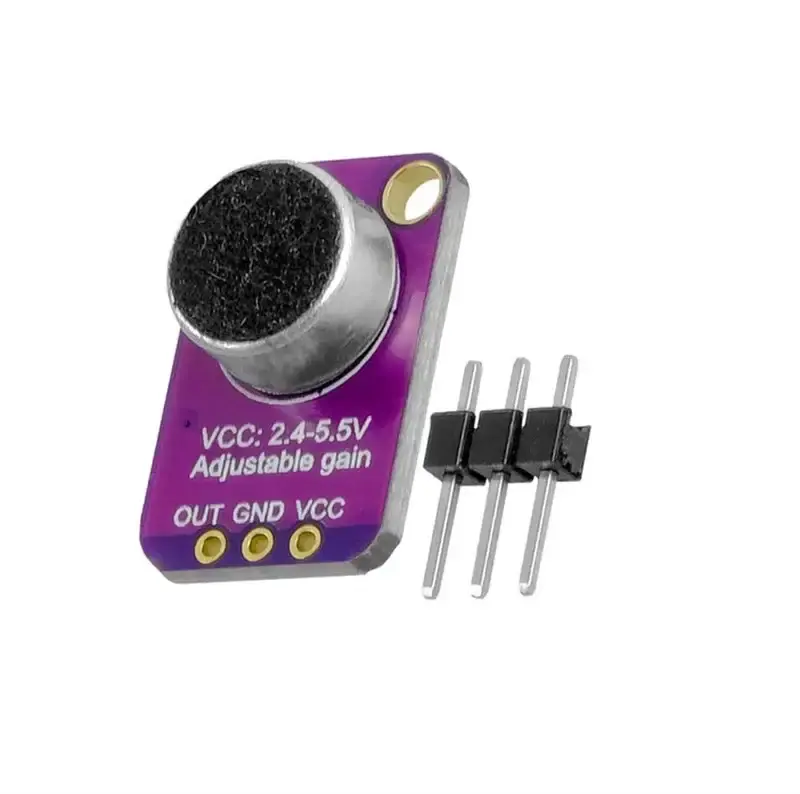 MAX4466 Elektret Mikrofon Modülü – Ayarlanabilir Hassasiyetli Ses Algılama (Arduino Uyumlu)