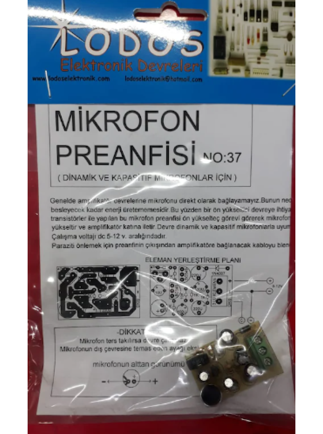 Mikrofon Preamplifikatör Devresi (Monteli) - 1