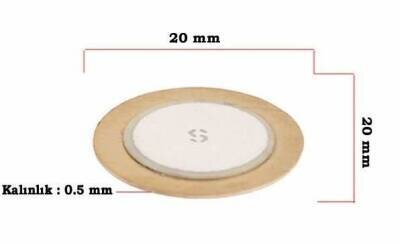 Piezo Disk Element - 20 mm Çap