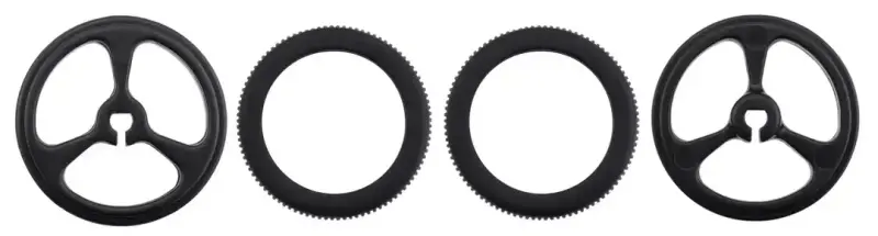 Pololu 32mm Silikon Lastikli Siyah Robot Tekerleği (2 Adet) - 2