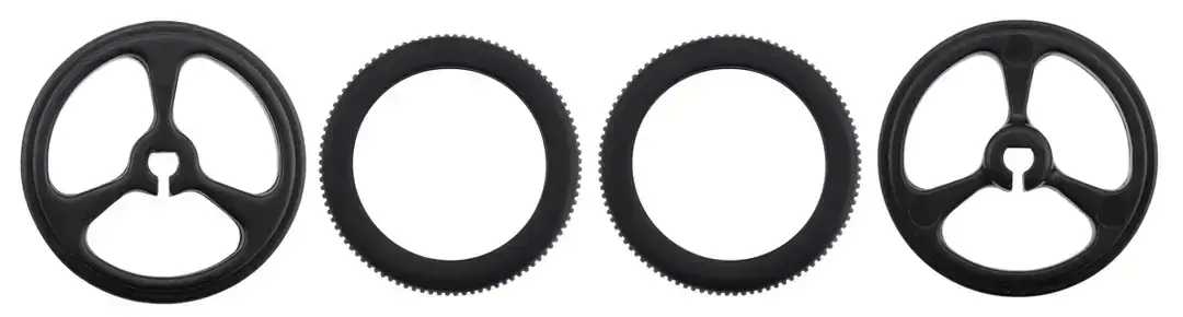 Pololu 32mm Silikon Lastikli Siyah Robot Tekerleği (2 Adet) - 2