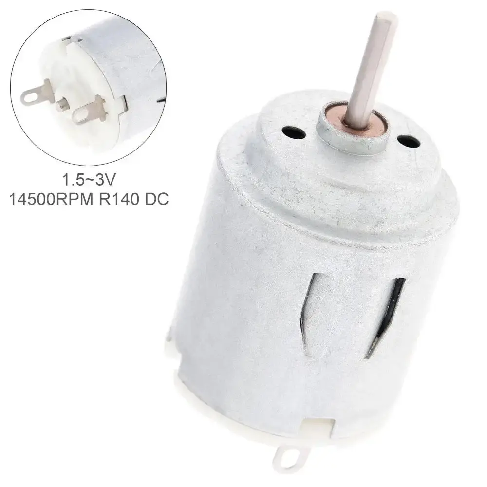 R140 Mini DC Motor – 3-6V DC (Hobi & Arduino Uyumlu) - 1