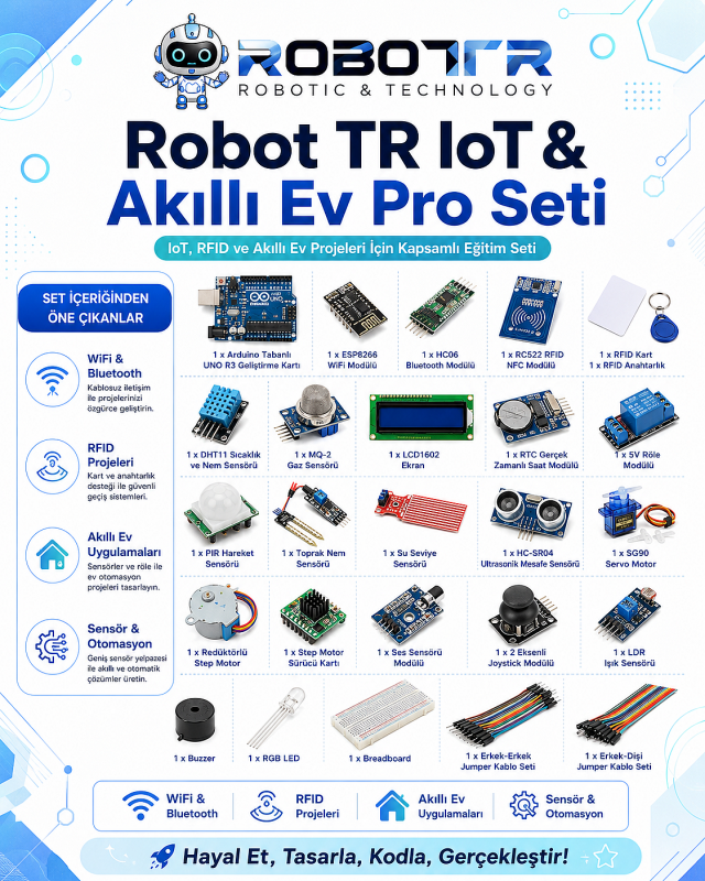 Robot TR IoT & Akıllı Ev Pro Seti