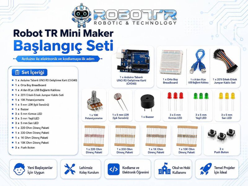 Robot TR Mini Maker – Başlangıç Seti