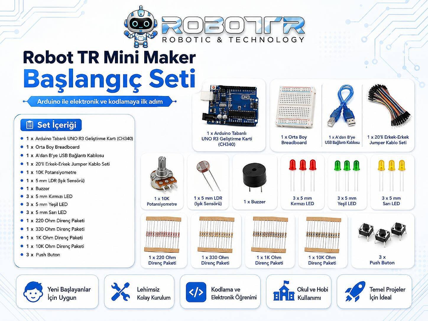 Robot TR Mini Maker – Başlangıç Seti - 1
