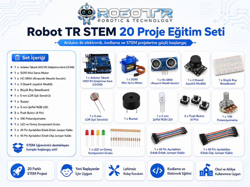 Robot TR STEM 20 Proje Eğitim Seti