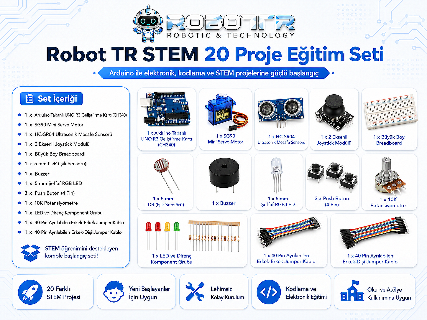 Robot TR STEM 20 Proje Eğitim Seti - 1