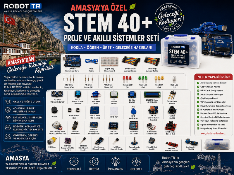 Robot TR STEM & Akıllı Sistemler Eğitim Seti Amasya Özel