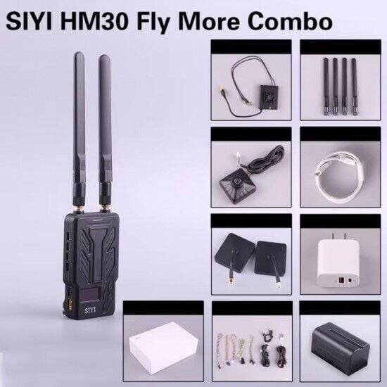 SIYI HM30 SE Fly More Combo Görüntü Aktarım Sistemi Full Set