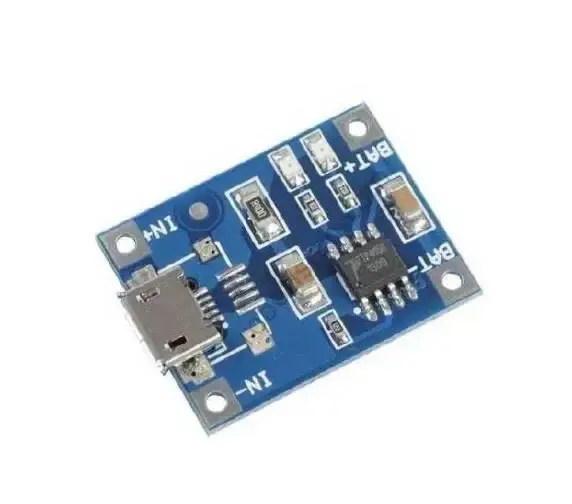 TP4056 1A Lityum Şarj Modülü – Micro USB (Li-Ion  Li-Po Uyumlu)